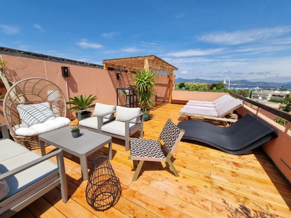 Superbe appartement avec Rooftop privé Saint-Tropez Extérieur photo