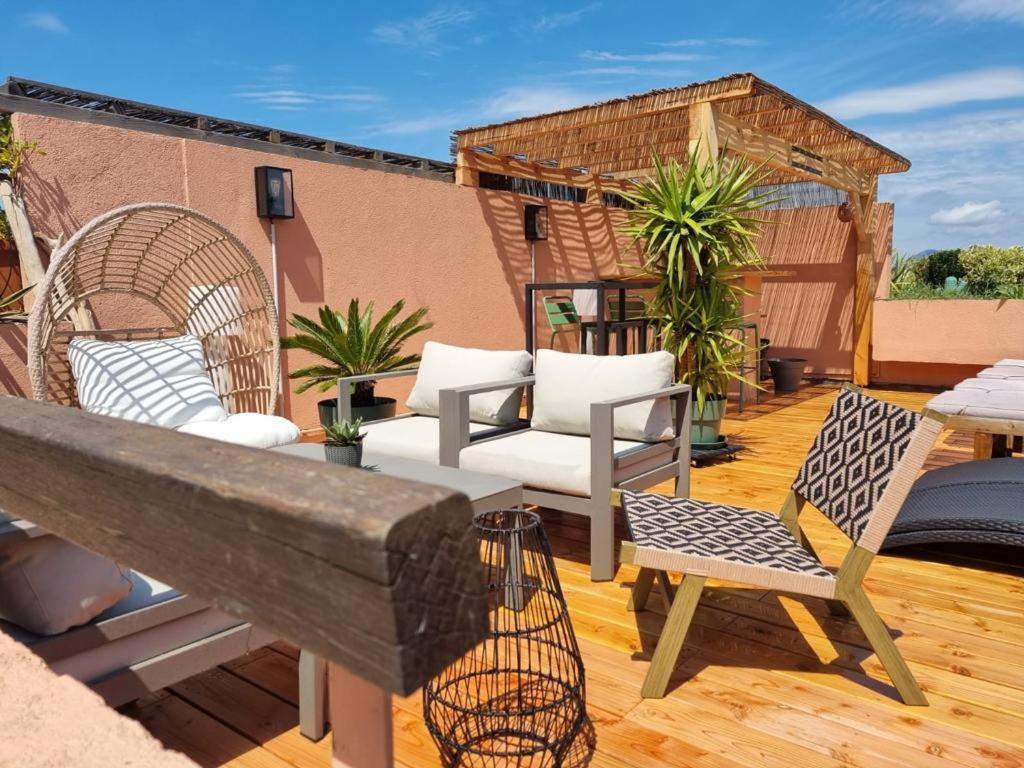 Superbe appartement avec Rooftop privé Saint-Tropez Extérieur photo